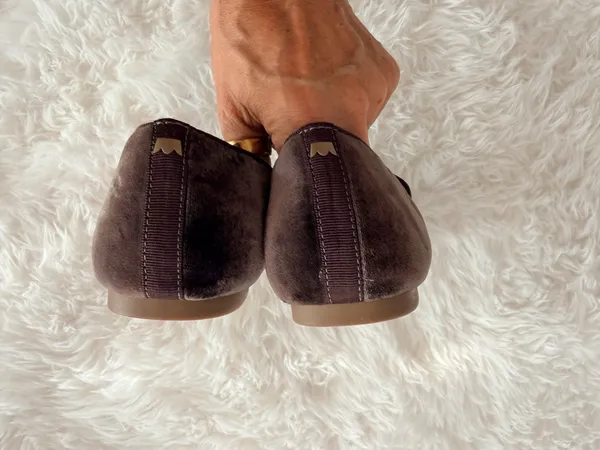 Birdies The Starling Velvet Faux Fur Lined Loafers Size 7.5 - Image 7
