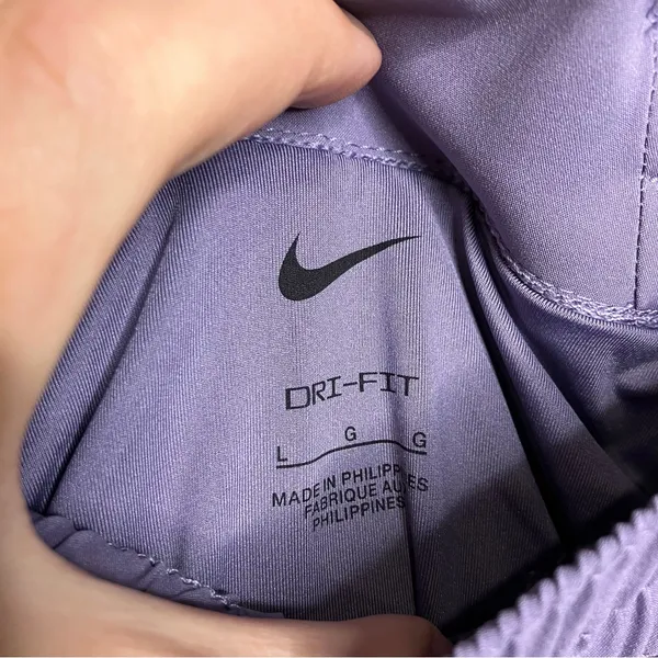 Nike Dri fit one high rise purple shorts‎ women’s size large small athletic - Image 8