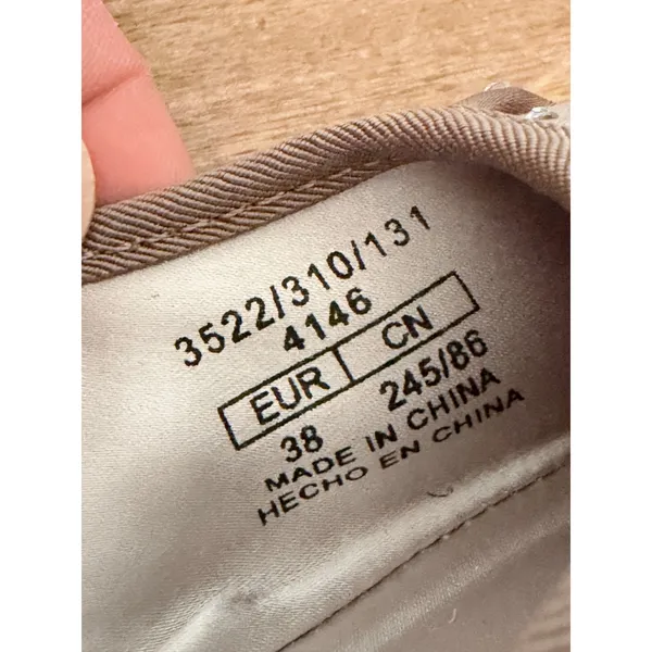 NWT Zara Taupe Rhinestone Satin Square Toe Studded Ballet‎ Flats 38 / 7.5 - Image 5