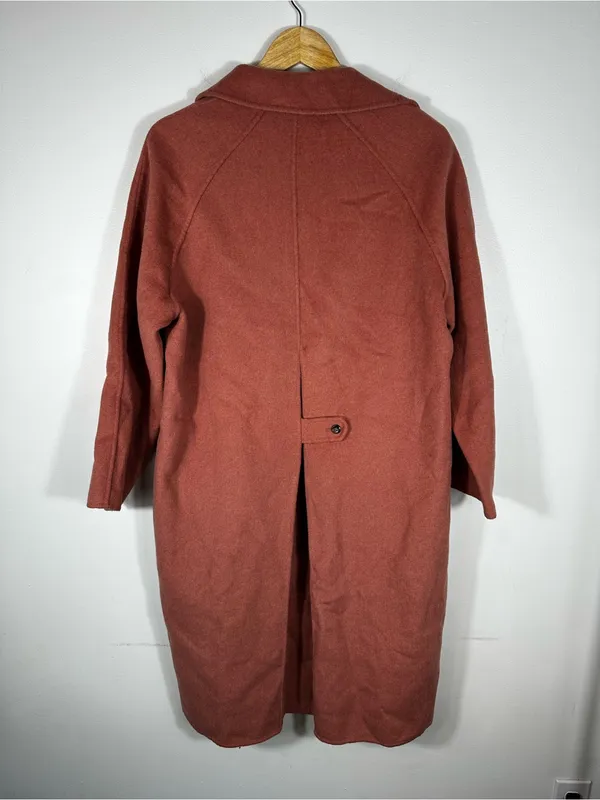 Zara Pink Wool‎ Blend Single Blend Pea Coat Women’s Sz XS - Image 6
