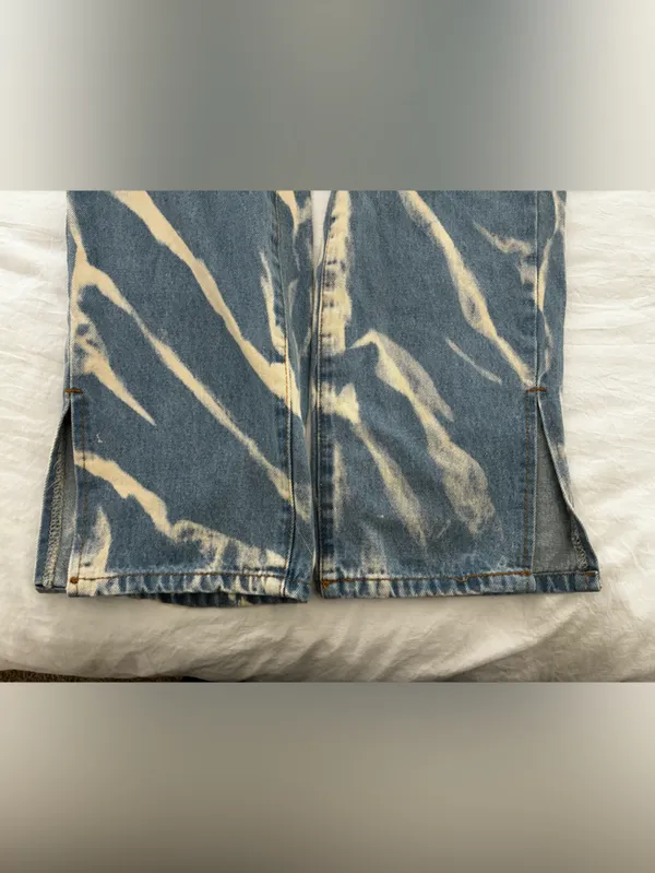 Lioness Bleached Blue Straight Leg Jeans - Image 2