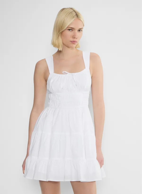 Aritzia Sunday Best Martine Poplin Dress in White - Image 3