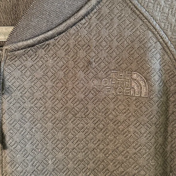 The North‎ Face Kelana Bomber Jacket Black Diamond Quilted Fleece Womens L Zip - Image 8