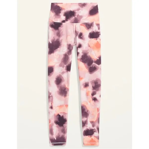 Womens Old Navy High-Waisted 7/8 Leggings in Peace Watercolor - Sz M - Image 2