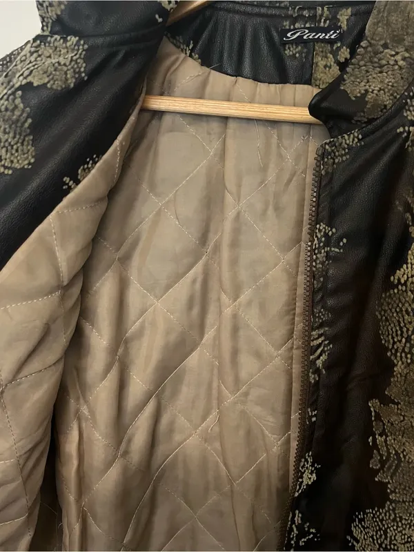 Vintage Alberto Pantini Leather Jacket Size 48 Brown - Image 4