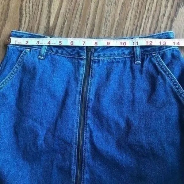 Hollister Ultra High Rise Denim Junior Size Jean Skirt - Image 6