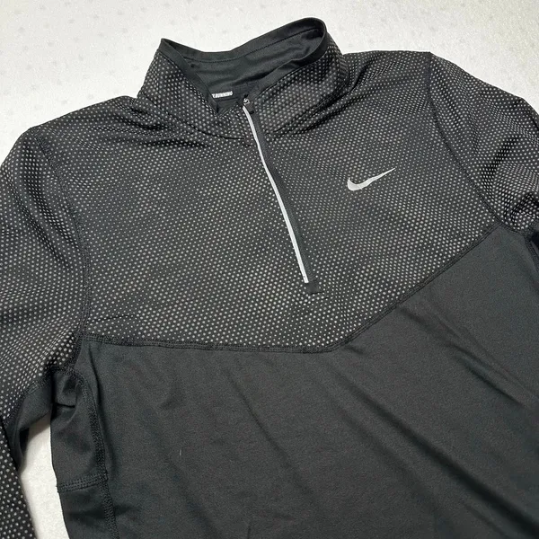 Nike Dri-FIT Running Quarter Zip Pullover Women’s Small Black - Image 2