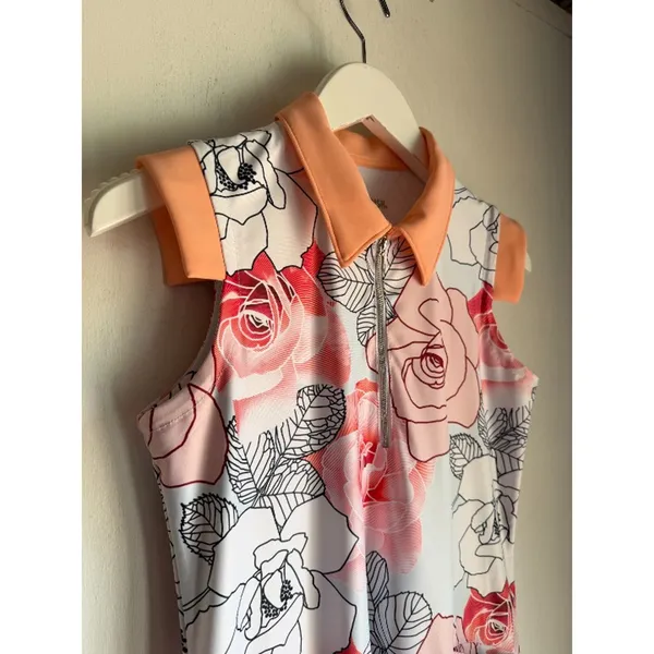 SwingDish Briana Print Dress XS Golf Tennis Athleisure Shorts - Image 2