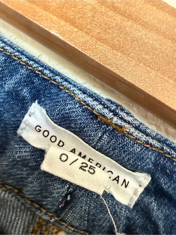 Good American Good Curve Straight in Indigo338 Size 0/25 - Image 4