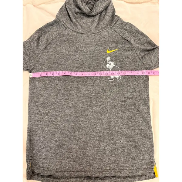 Nike Iowa Hawkeyes Cowl Neck Pullover Top Womens Medium Grey Herky the Hawk NCAA - Image 7