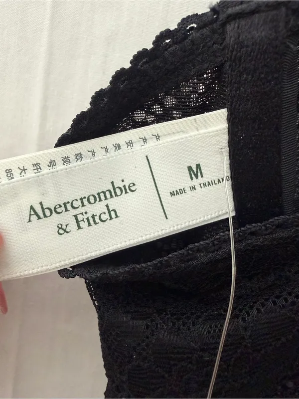 Abercrombie & Fitch Black Lace Bodysuit Underwire Medium NWT(A733) - Image 9