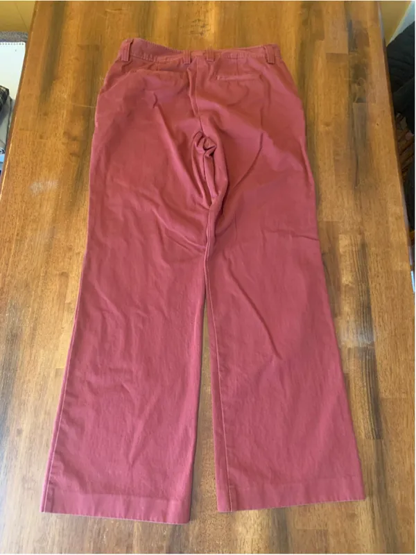 J.Crew Factory Wide Leg Pants Wine Burgundy Size 8 - Image 5