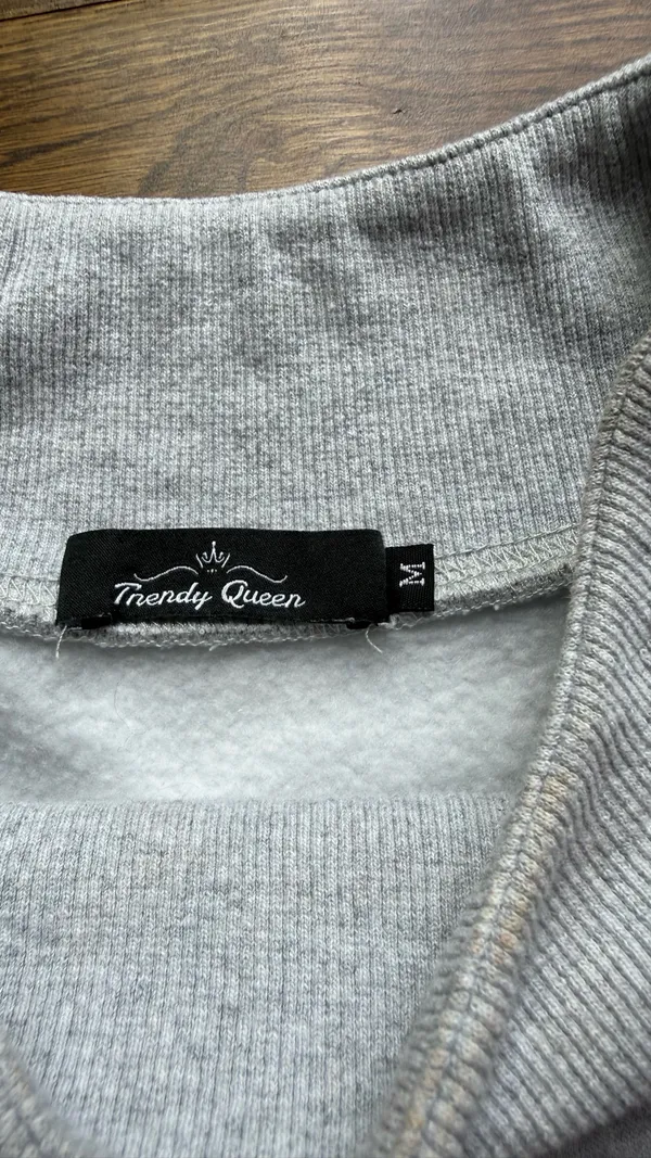Mock neck crewneck Gray Size M - Image 2