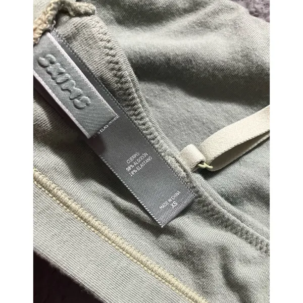 SKIMS cotton jersey scoop bralette (xs mineral) - Image 6