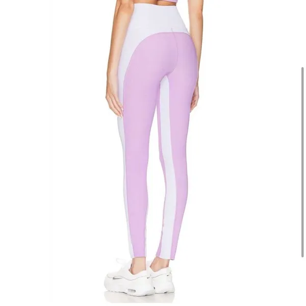 NWT Beach Riot Color-Block Legging Orchid Bloom Purple White- Size XS - Image 4