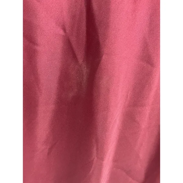 Zara Womens Midi Skirt Burgundy Satin Slip Bias Cut Small - Image 6