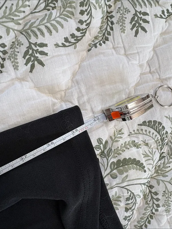Vintage‎ Old Navy Black Maxi Skirt Stretch Slits Y2K Large - Image 4