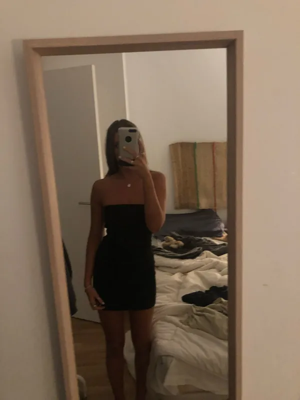 Bershka Mini Dress Black - Image 5