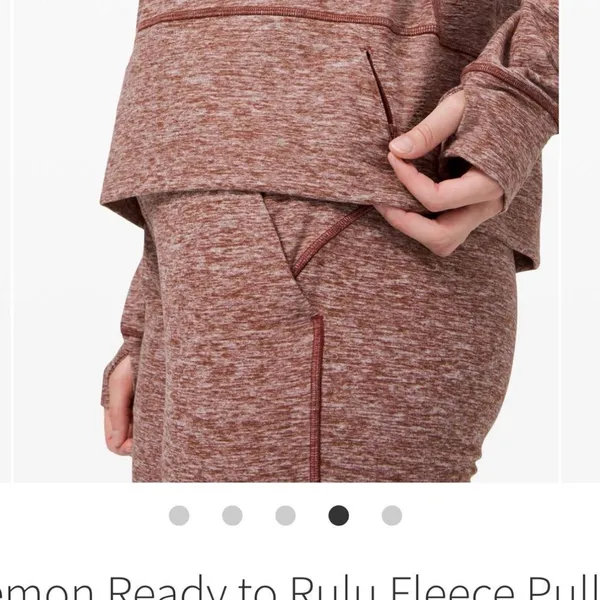 Lululemon Ready to Rulu Fleece Pullover Heathered Savannah - Image 5