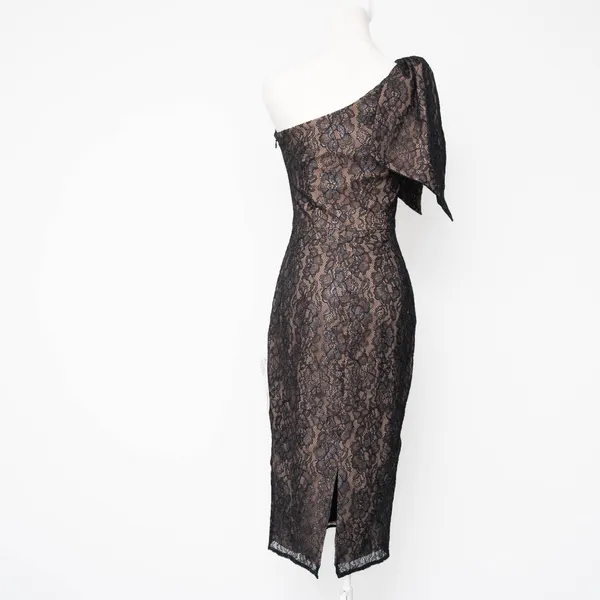 Dress The Population - Tiffany One-Shoulder Lace Midi Dress‎ - Image 3