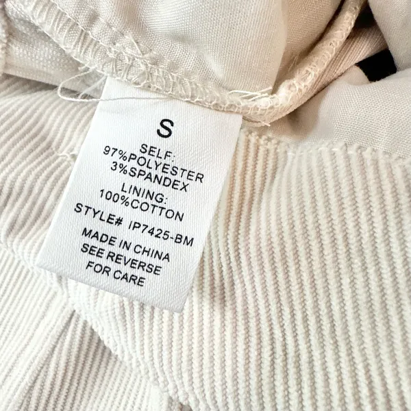 NEW Bohme High Waisted Belted Wide-Leg Cream Corduroy Trousers - Image 5