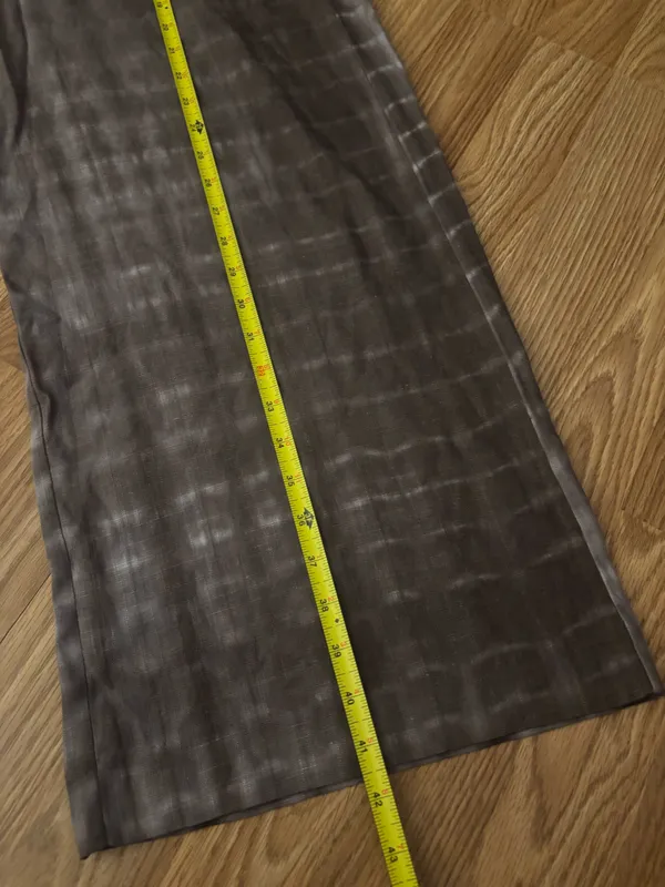 Zara Wide-Leg Tie-Dye Wrap Pants in Charcoal Size Large - Image 10