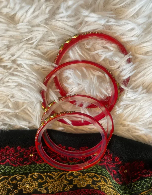 Traditional Red Bangles / Bracelets - Image 8