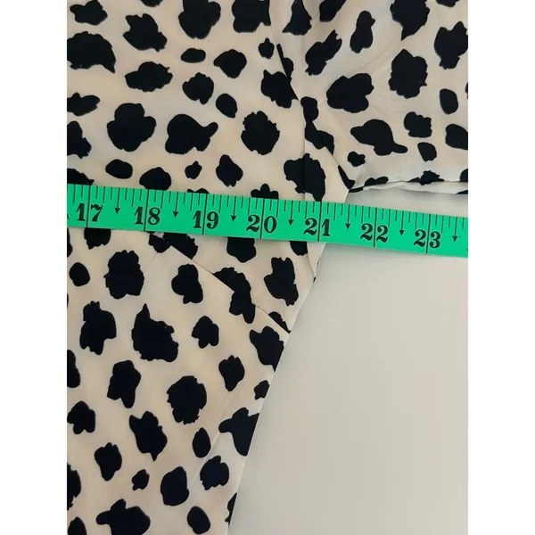 Giffniseti Maxi Dress Sz‎ 1XL Dalmatian Print High-Low Cutout Ruffle Boho - Image 11