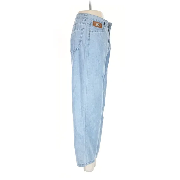 Light Wash High Rise Wide Leg Jeans Relaxed Baggy Y2K Denim Pants - Image 3