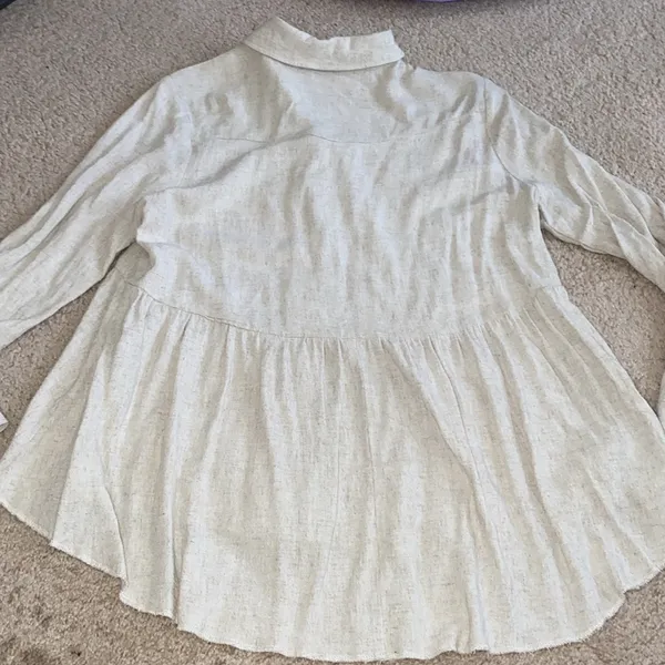 Umgee Cream Button Down Shirt - Image 7