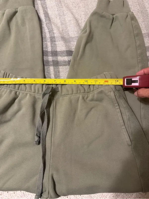 Aerie Womens  Olive Green Drawstring Jogger Pants Medium size - Image 6