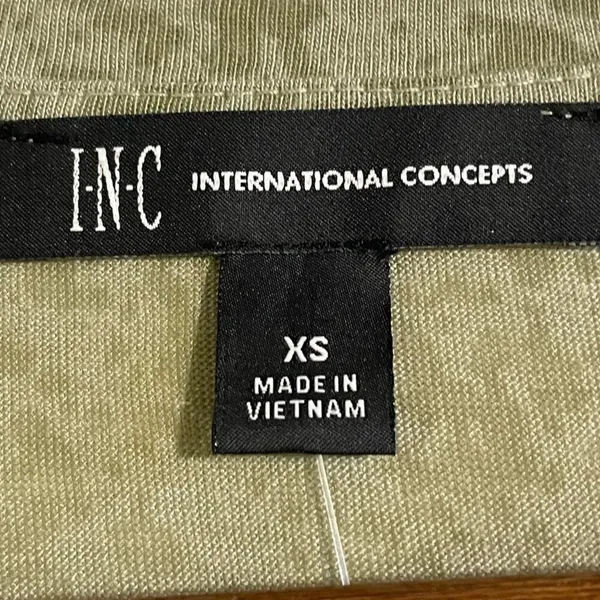 I.N.C. Embellished Scoop Neck Tank Top XS Sage Green NWT Studded Sleeveless - Image 9