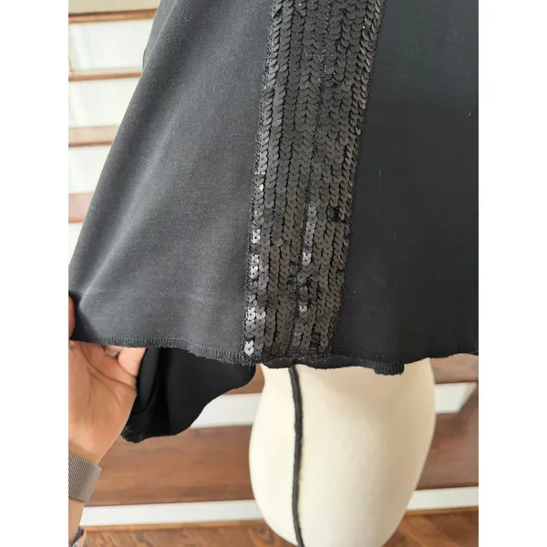 Lilly Pulitzer Black Chinoiserie Sequin Sleeveless Scoop Neck Sheath Dress Flaw - Image 6