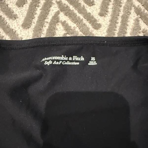 Abercrombie & Fitch Black Long Sleeve Square-Neck Bodysuit - XS - Image 2