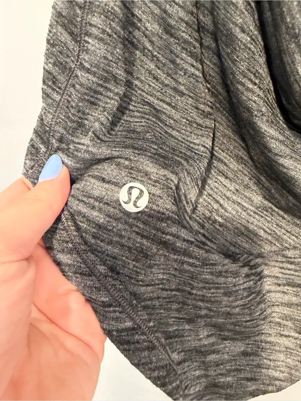 Grey Space-Dye Lululemon 2 in 1 Racerback Tank Top‎ - Image 3