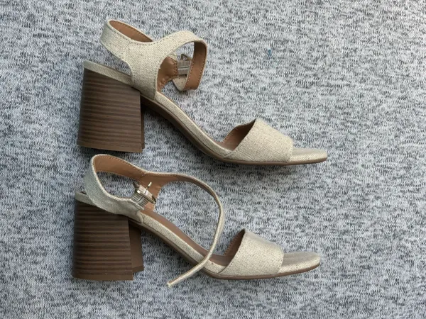Old Navy Natural Beige Block Heels - Image 2