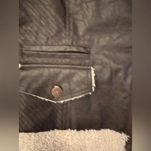 Affliction Black Premium Flight Jacket Women’s Brown Size XS - Image 8
