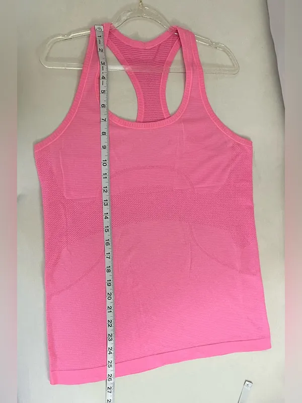 Lululemon Swiftly Racerback Tank Top - Pink Size 10 - Image 5