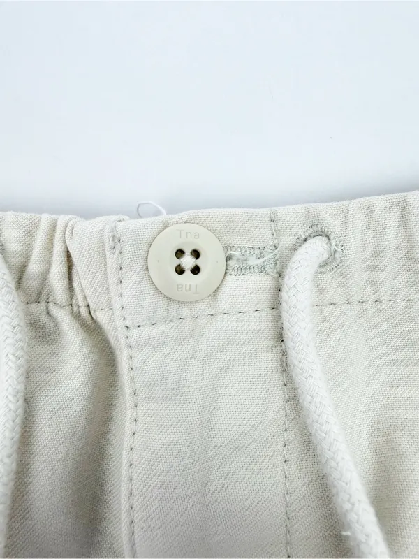 Tna X Aritzia Cache Cargo Parachute Pant Darted Barrel Beige Jogger Cotton - Image 9