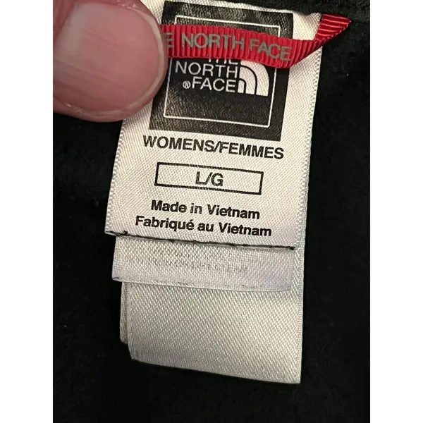 The North Face Pullover Womens Large Black Polartec Fleece 1/4 Zip Top - Image 7