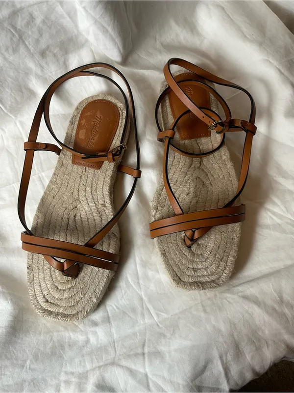 Madewell Woman’s The Mira Espadrille Thong Sandal Size 6 - Image 2