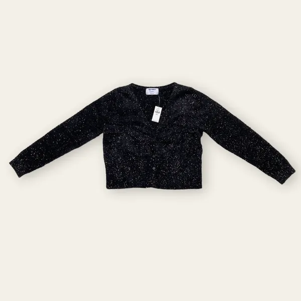 NWT Old Navy Textured Shine Cropped Cardigan Sweater - Image 2