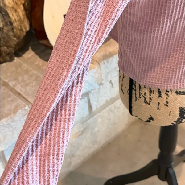 Charlotte Russe Textured Mauve Long Sleeve Top - Image 4