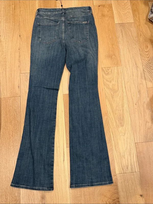 White House Black‎ Market Dark Blue Boot-Cut Jeans with Embellishment 4 nwt - Image 3