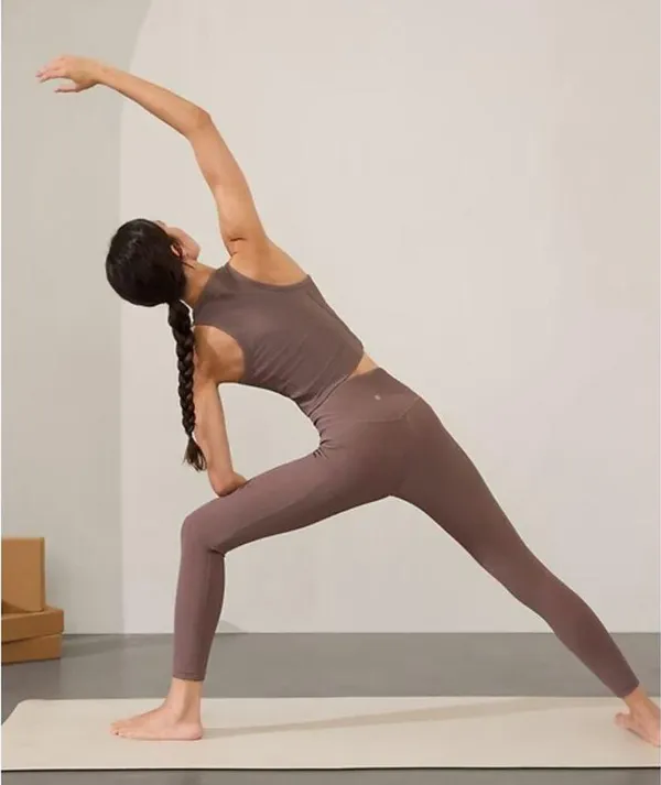 New Athleta L Salutation Rib Mix Tank Smoky Rose Large - Image 4