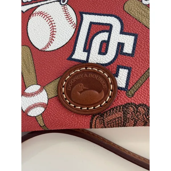 Dooney &‎ Bourke Washington Nationals MLB Red Crossbody Bag Stadium Approved NEW - Image 3