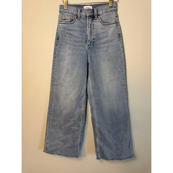 PISTOLA DENIM Bistro High Rise Ultra Wide Leg Lana Crop Sz 25 NEW $188 - Image 4