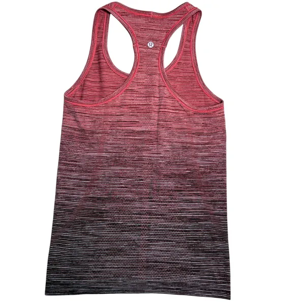 Lululemon Swiftly Tech 2.0 Racerback Tank Top Women's Ombre Red Black Activewear - Image 6