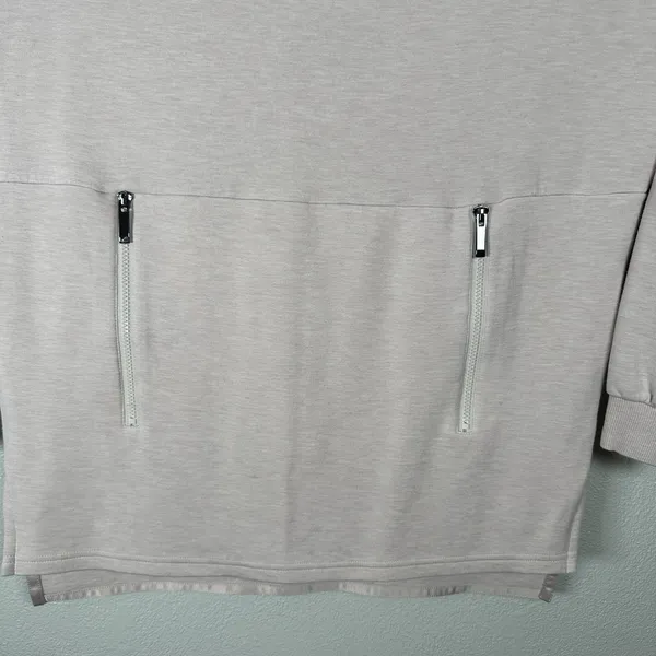 Varley‎ Bayliss Zipper Pocket Sweatshirt Tunic Womens Size Small Pink Athleisure - Image 3