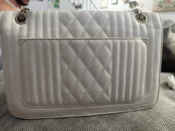 Mellow World Amanda Quilted Shoulder Bag White - Image 9